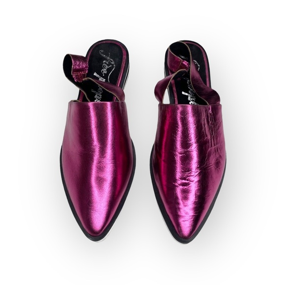 new Free People ༄ Lexa Pointed Toe Slingback Flat༄ Metallic Purple ༄ 37 6.5M 7M - Picture 9 of 16